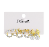Set 3Pares Aretes Perlas  1Y7