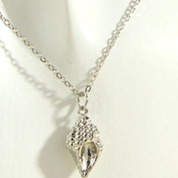 Collar Caracol Plateado   Li5