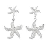 Aretes Estrella de Mar Plateado 2F7