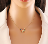 Collar Mariposa Acero Inoxidable 3E6