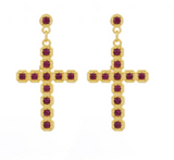 Aretes de Cruz Fiusha   R16