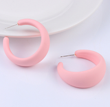 Aretes Arracada Rosa  2D6