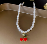 Collar de Perlas y Cerezas  R32