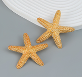 Aretes Estrella de Mar Dorada  1o4