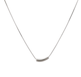 Collar Plateado Acero Inoxidable  E#1