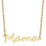 Collar MAMA Dorado Acero Inoxidable  Li6