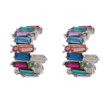 Aretes Arracada Cristales de Colores 1F6