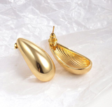 Aretes Gota Dorados C680