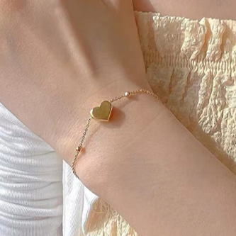 Pulsera Corazón Delicado Acero Inoxidable  1U6