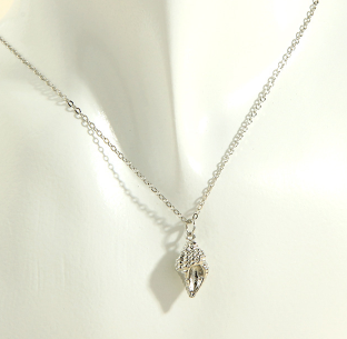 Collar Caracol Plateado   Li5