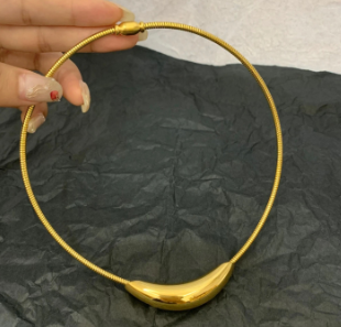 Collar  Dorado  Acero Inoxidable 4e7