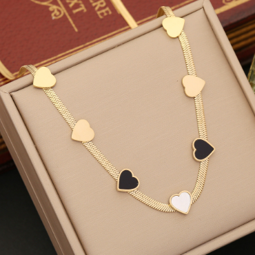 Collar Corazón Acero Inoxidable  2A8