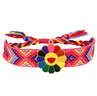 Pulsera Hilo Flor Feliz 2W4