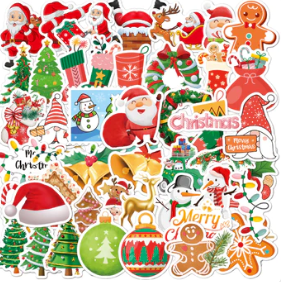 STICKERS 50pz NAVIDAD VARIADO  2