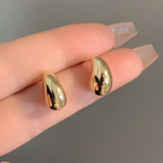 Aretes Gota Doradas Pequeña 1Y3