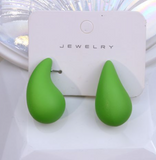 Aretes Gotas Verde 1i7