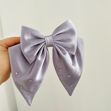 Moño Elegante Lila Cabello 2BB5