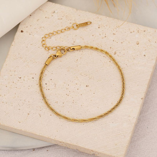 Pulsera Krol Dorada Acero Inoxidable 3K6