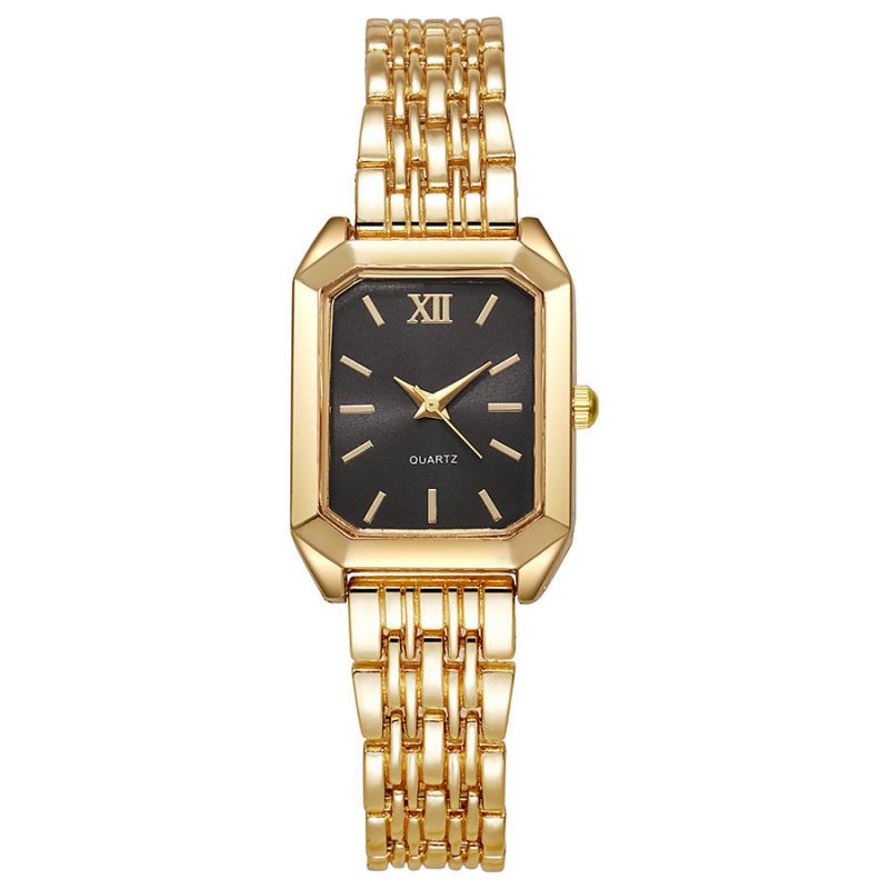 Reloj Dorado Old Classic de Mujer Cara Oscura  R15