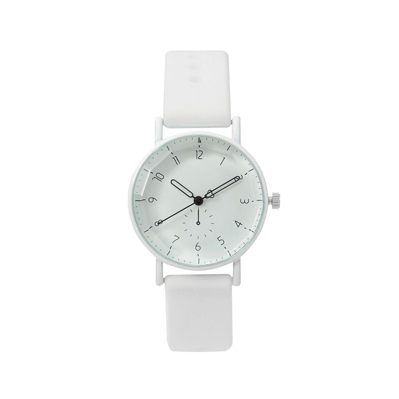 Reloj Blanco Nieve Redondo Mujer  R19