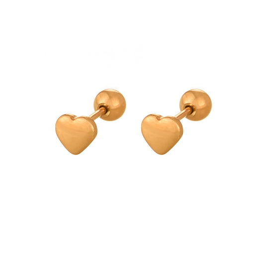 Piercing Corazón Dorado Acero Inoxidable C700