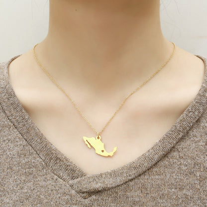 Collar República Mexicana Dorado R713