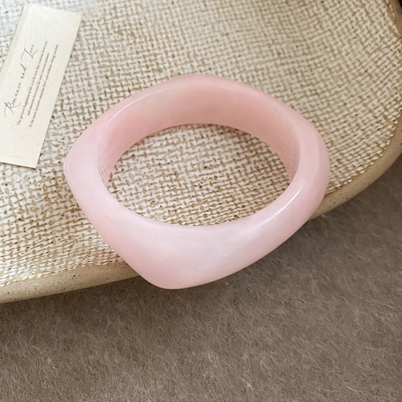 Pulsera Rosa Suave Resina