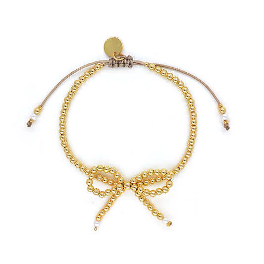 Pulsera Lazo Dorado
