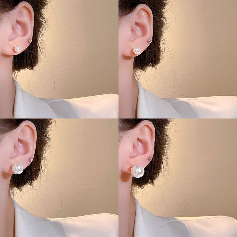 Aretes Perla Blanca