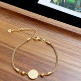 Pulsera Dorada Acero Inox 2v8