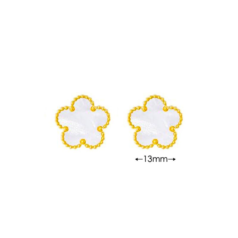 Pulsera Trébol Blanca Acero Inoxidable  1M4