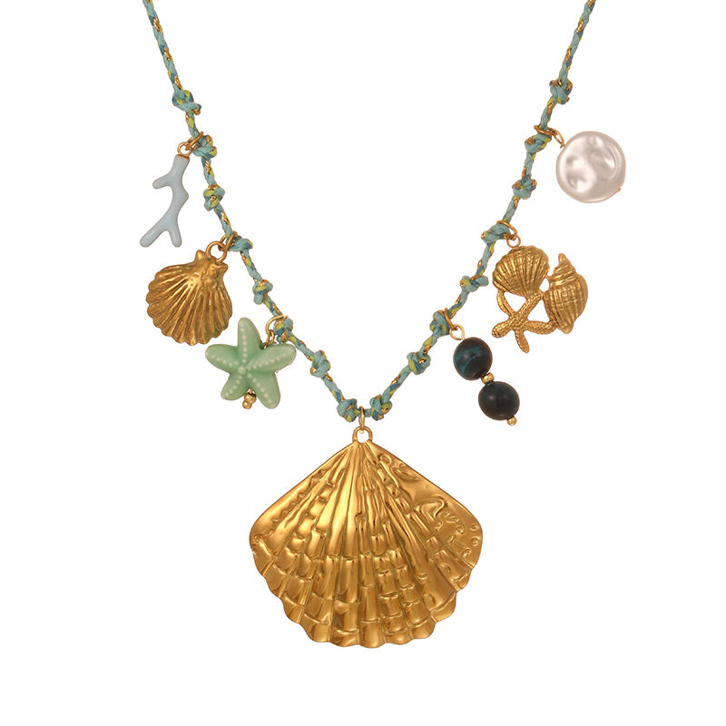 Collar Cordon del Mar Charms Acero Inoxidable 1E5