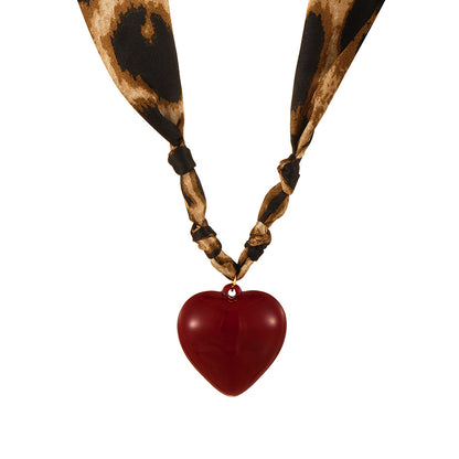 Collar de Cinta Corazón Grande  1S4