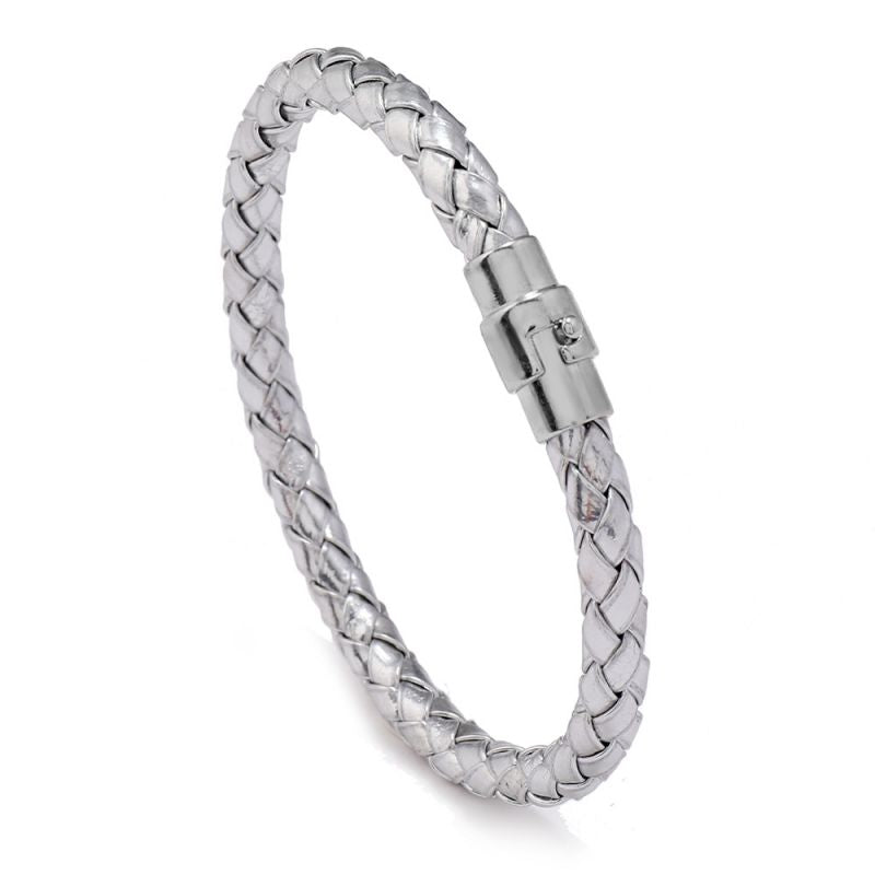 Pulsera para Caballero Cuero Trenzado