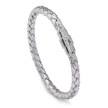 Pulsera para Caballero Cuero Trenzado