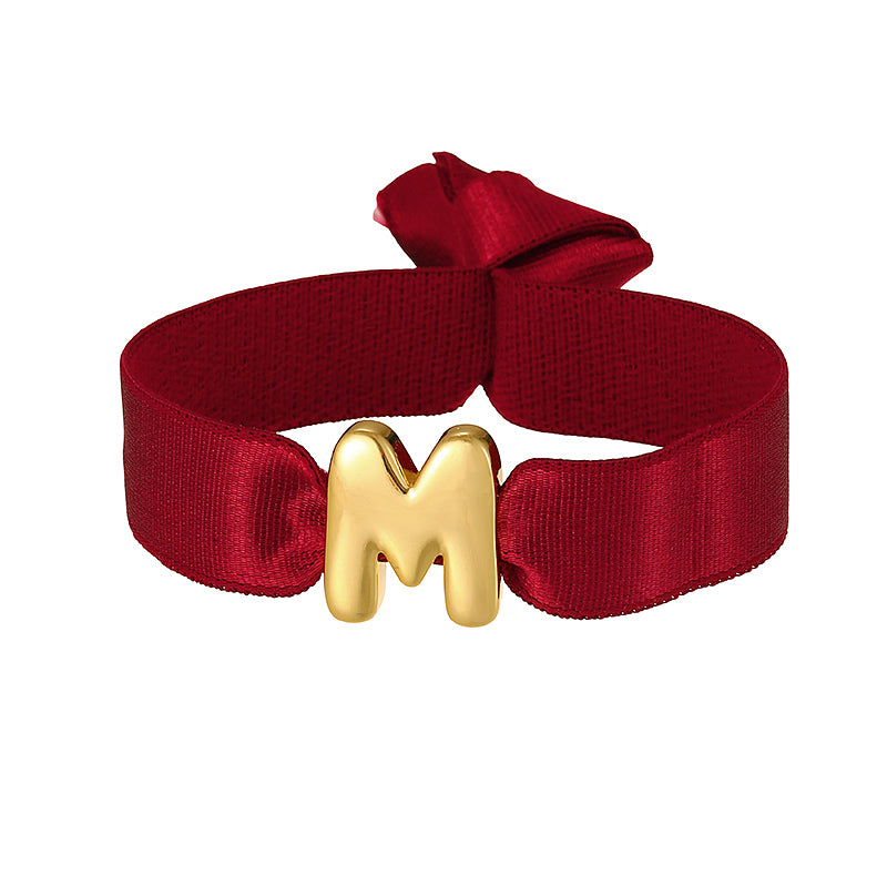Pulsera Elástica de Letra  *M*  2C6