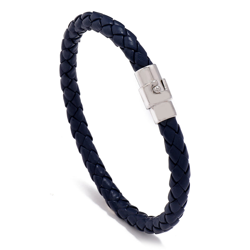 Pulsera para Caballero Cuero Trenzado
