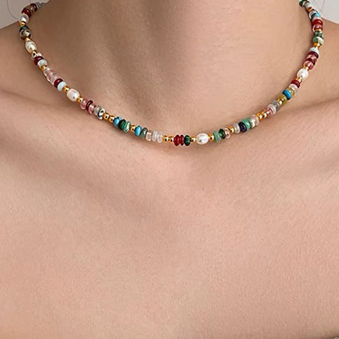 Collar Cuentas de Colores  2H3