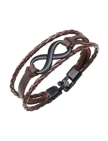 Pulsera Hombre Café Cuero   4E2