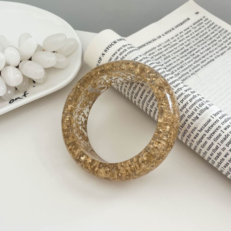 Pulsera Gruesa Destellos Dorados  4E14