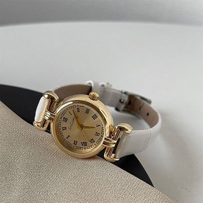 Reloj Dorado y Blanco  Classic Ve1