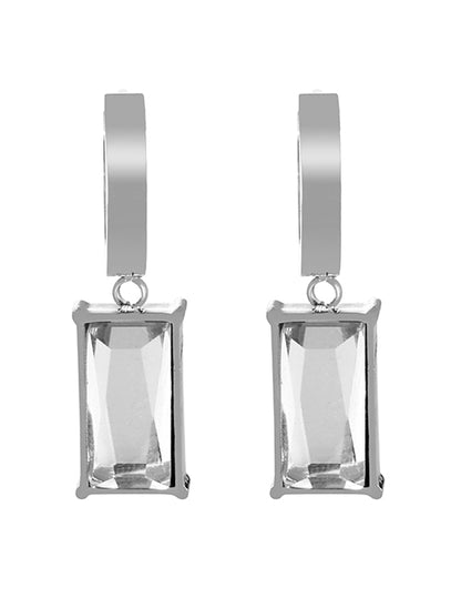 Aretes Arracada Plateados Acero Inoxidable 2i5