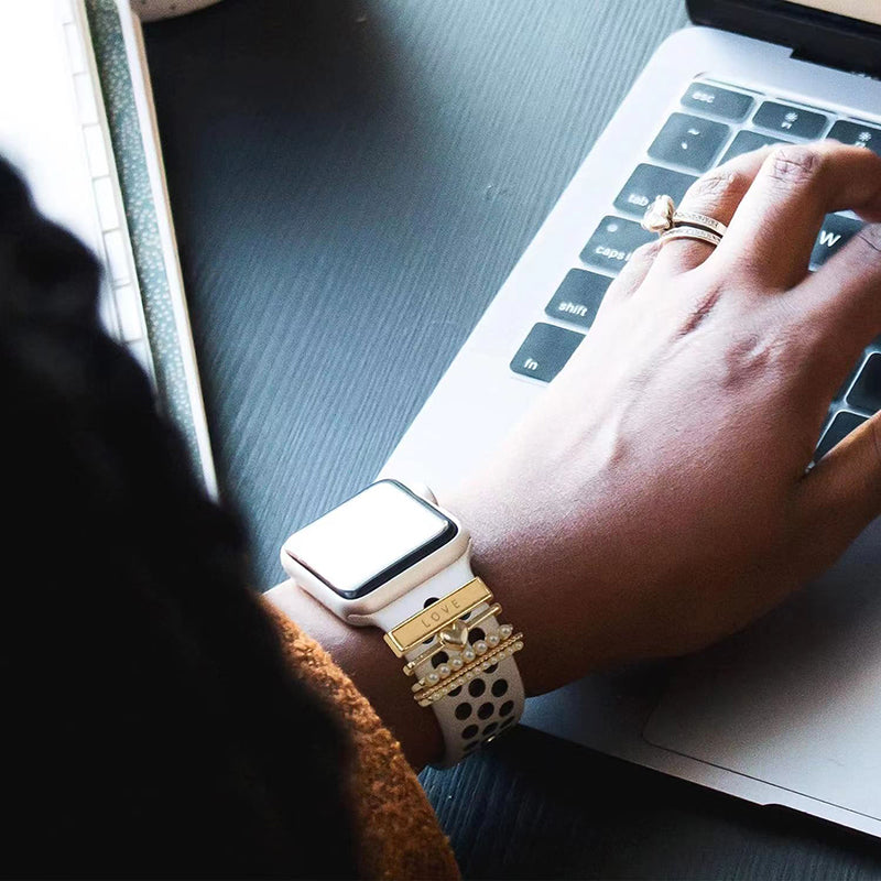 Barras Doradas Adorno para Extensible Apple Watch   4E14
