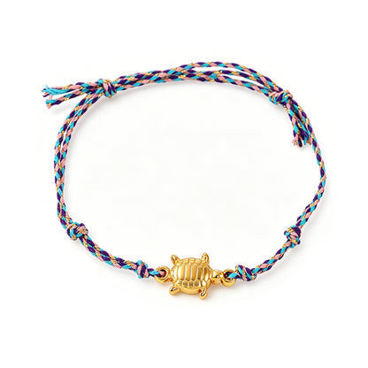 Pulsera de Hilo Azul Tortuga de Mar 3G5