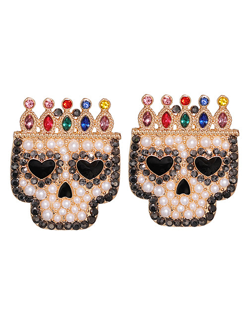 Aretes  Calavera Reina