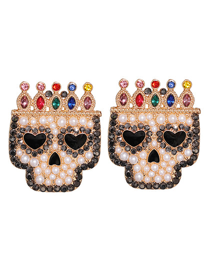 Aretes  Calavera Reina