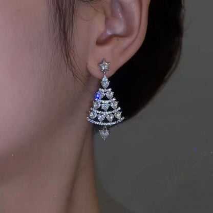 Aretes Arbol de Navidad Zirconias