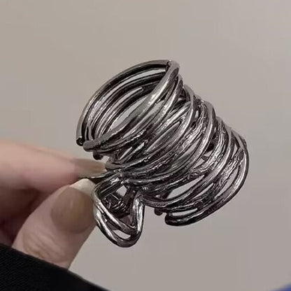 Pinza para Pelo Gris Plomo Metalica