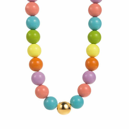 Collar Bolas Colores de Cuentas