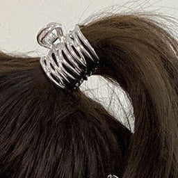 Pinza para Pelo Gris Plomo Metalica
